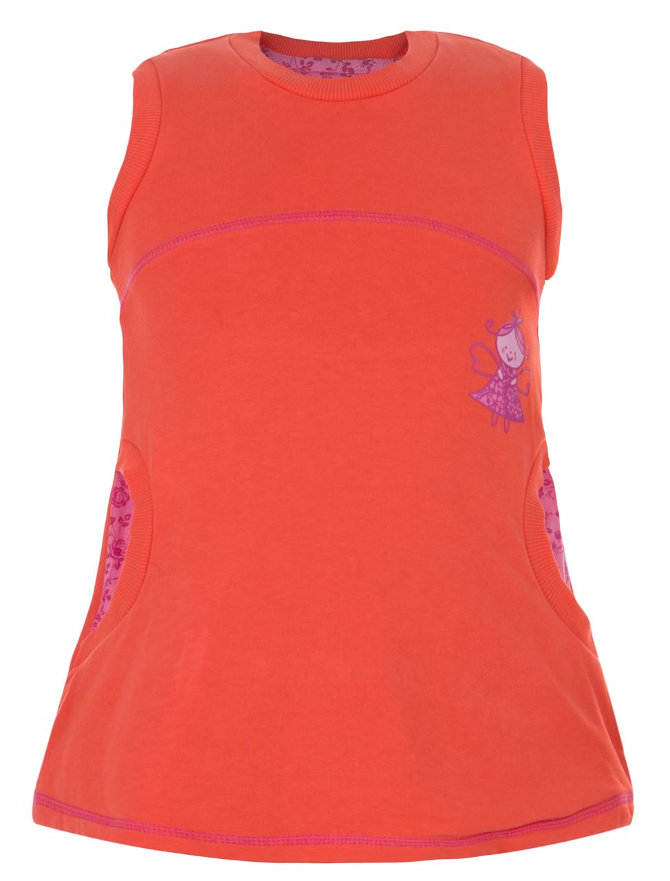G-mini Dievčenské šaty s vílou HELGA 122 - oranžové