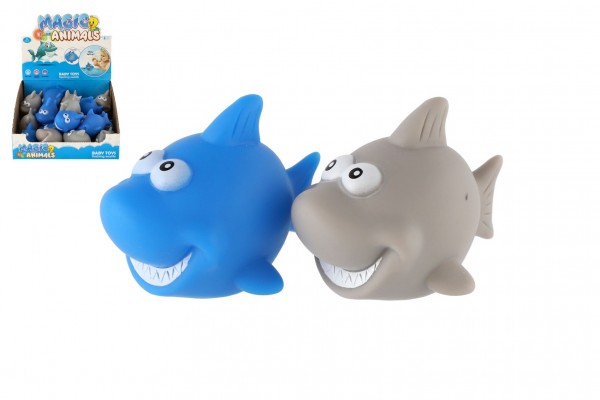 Teddies Žralok zvieratko svietiace vo vode plast 6cm na batérie 2 farby 