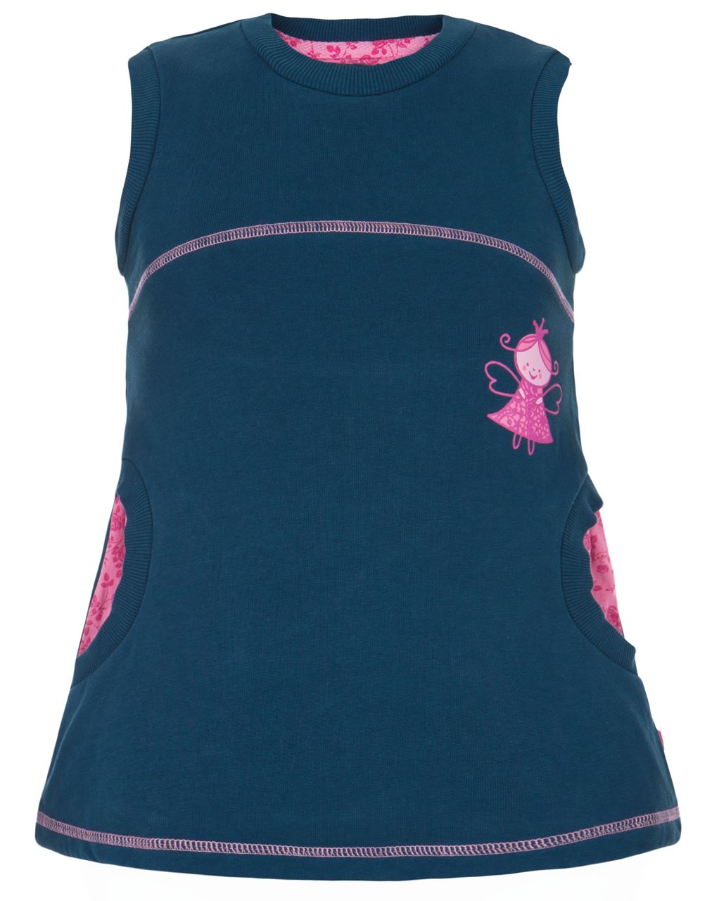 G-mini Dievčenské šaty s vílou HELGA 104 - modrá