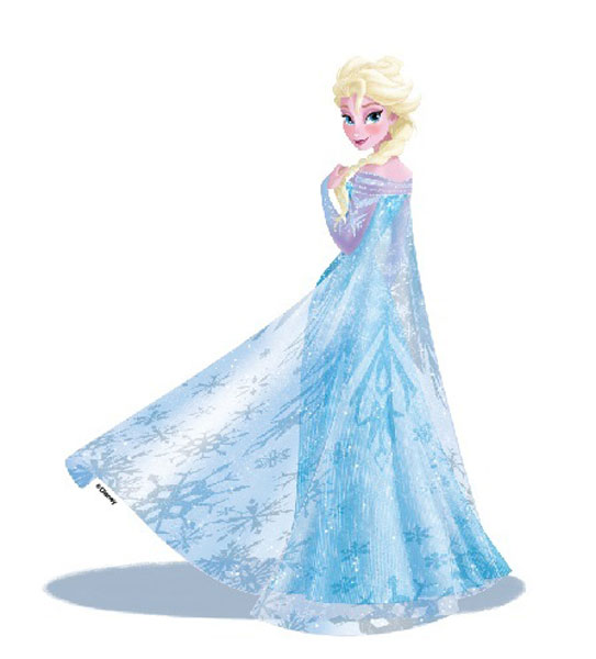 Dekorácia na stenu - Frozen - Elsa