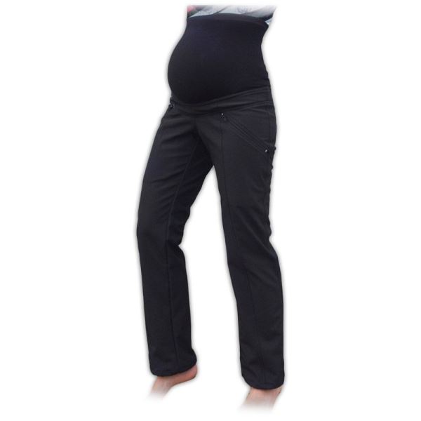 Športové tehotenské zateplené softshellové nohavice 36